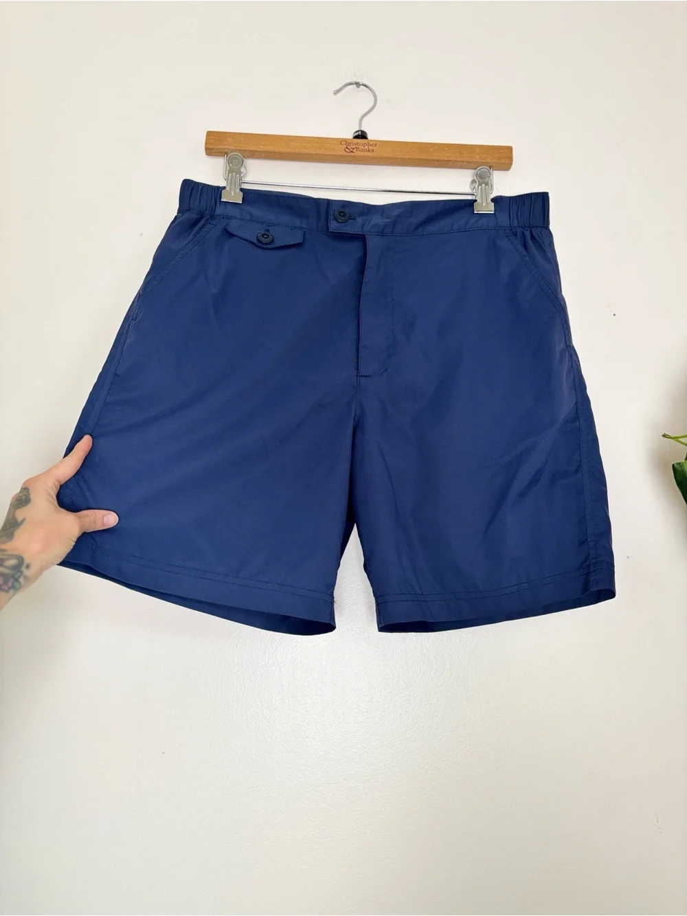 Brooks Brothers Navy Swim Trunks